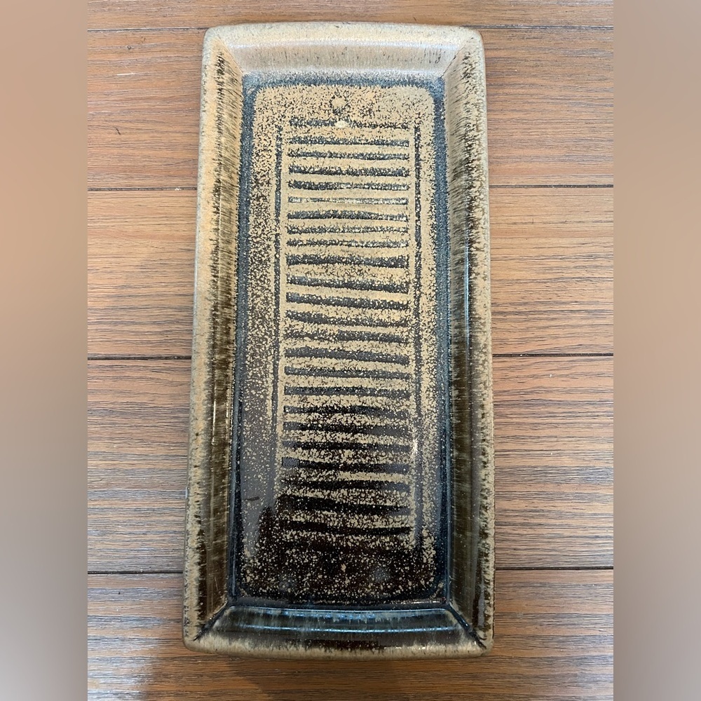 VTG. Art Pottery Country Originals 14.5" Bread Serving Tray Made in Colombia